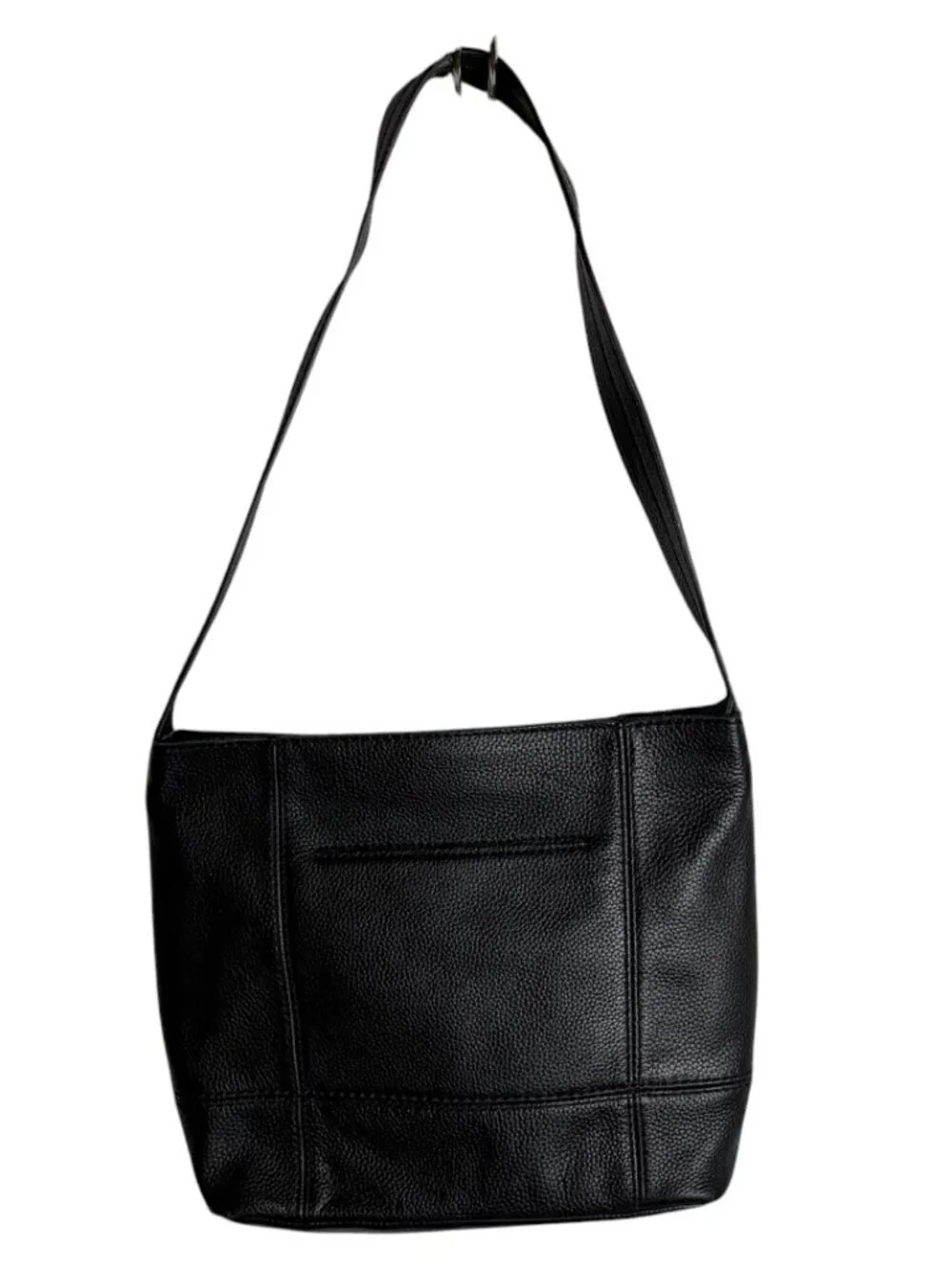 The Sak De Young Leather Hobo Purse Bag Black Classic Durable Minimal Basic